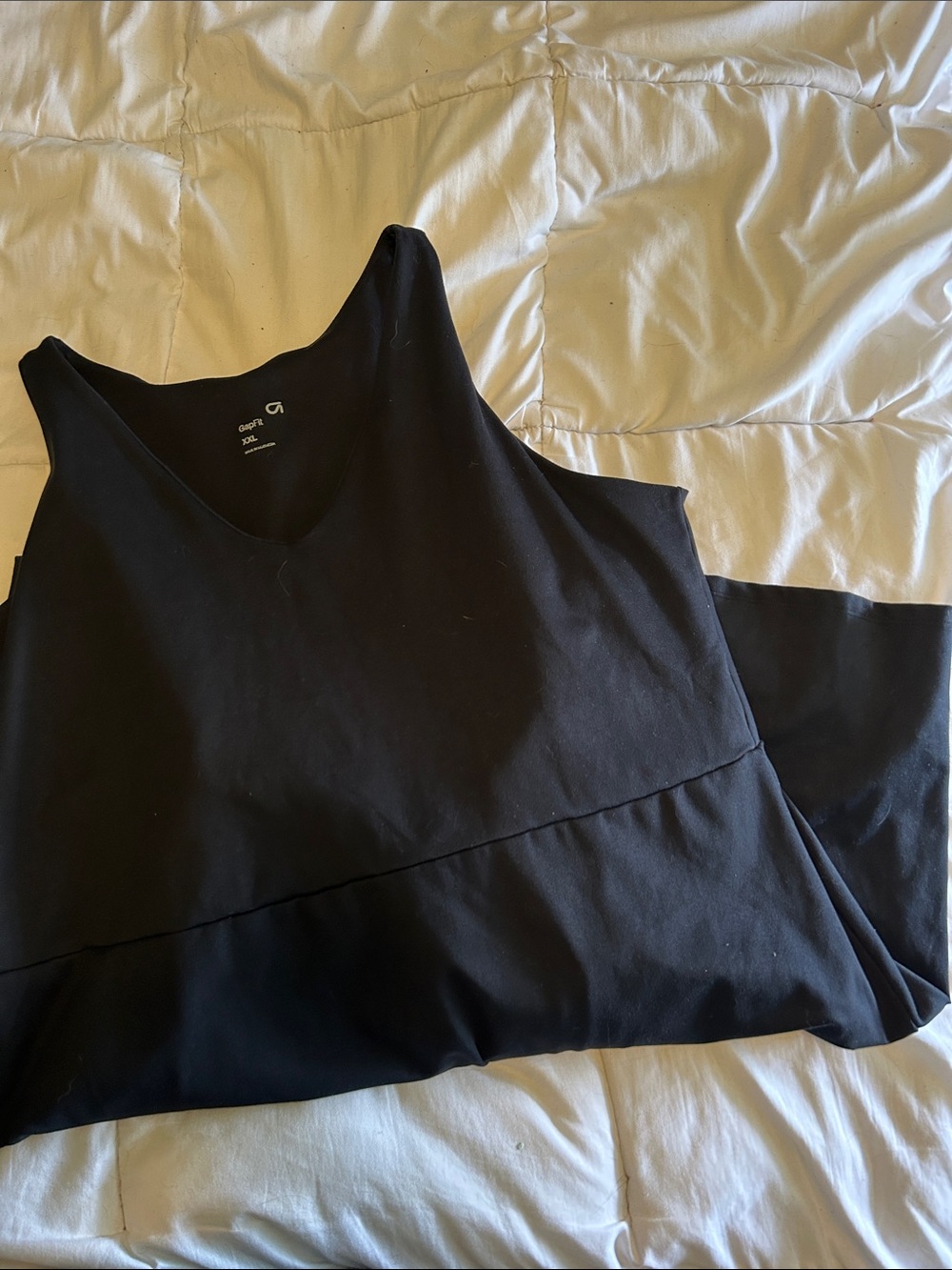 GAP Black V-Neck Sleeveless Dress
